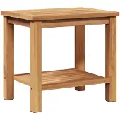 vidaXL Salontafel met opbergruimte, bruin, 50 x 35 x 45 cm, massief teakhout