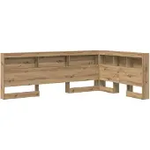 vidaXL Opberghoofdbord Artisan Eiken Bewerkt hout