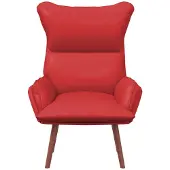 vidaXL - Fauteuil - Rood - 69 - x - 74 - x - 93 - cm - Kunstleer