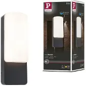 Paulmann LED-wandlamp buiten Bonnie, zwart, Aluminium, LED wandlamp buiten
