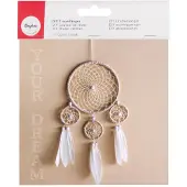 Rayher Hobby Materialen DIY kit - dromenvanger beige bruin