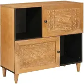 vidaXL Dressoir 80 x 33 x 75 cm Massief Mango Hout
