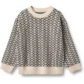 Wheat Trui 'Elias' sand / zwart