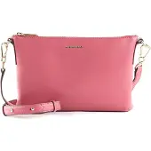 Mandarina Duck Leren Schoudertas Luna Pochette Blush Roze