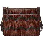 Fossil Leren Schoudertas Taryn Crossbody Bag Harlow Multi Print Veelkleurig