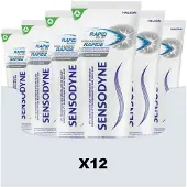 Sensodyne 12x Tandpasta Rapid Relief Whitening 75 ml