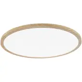 Paulmann Plafondlamp Atria Shine, hout licht, Werkkamer / Kantoor, Kunststof, Modern, plafondlamp