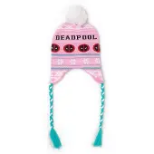 Deadpool Laplander Beanie muts Christmas Roze