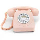 GPO 746PUSHPIN - Telefoon retro jaren ‘70, druktoetsen, roze