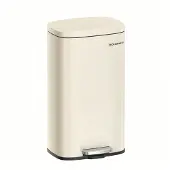 Songmics Vuilnisbak met softclose-functie, Zandbeige