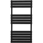 MonsterShop Platte Paneel Handdoekradiator – 1200mm x 600mm – Zwart