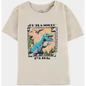 Difuzed Jurassic Park - Graphic Art Kinder T-shirt - Kids 158/164 - Creme