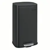 Songmics Vuilnisbak met softclose-functie, Zwart