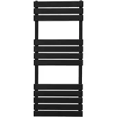 MonsterShop Platte Paneel Handdoekradiator – 1200mm x 450mm – Zwart