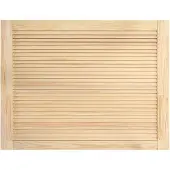vidaXL Kastdeur met lamellen 39,5x59,4 cm massief grenenhout