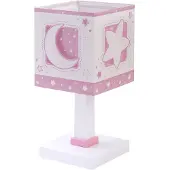DALBER Tafellampje Moonlight roze glow in the dark