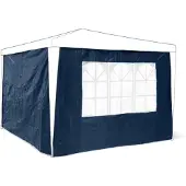 Relaxdays zijwanden ramen zijwand partytent zijpaneel zijpanelen paviljoen 2stuk blauw