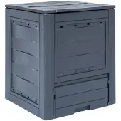 Toomax Compostbak voor de tuin, model Ambition, voor organisch afval, inhoud 260 liter, artikelnummer 651, afmetingen 60x60x73 cm (hoogte).