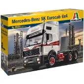 Italeri Modelbouwpakket Vrachtwagens - 3924 Mercedes-Benz SK Eurocab 6x4 Plastic - 1:24 - Modelbouw