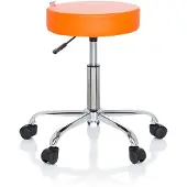 Hjh OFFICE OPERATOR II - Werkstoel / werkkruk/ verhoogde bureaustoel Oranje