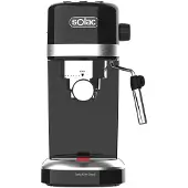 Ginza.se Taste Slim Black, espressomachine, 1,4 liter, geschikt voor gemalen koffie, 1350 W, zwart