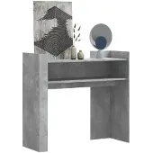 vidaXL Wandtafel 100x35x90 cm bewerkt hout betongrijs