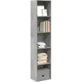 vidaXL Boekenkast 40x30x189 cm bewerkt hout betongrijs