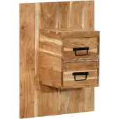 vidaXL Nachtkastje 60x32x80 cm massief acaciahout