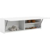 vidaXL Badkamerwandkast 100x25x30 cm bewerkt hout wit