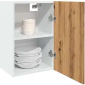 vidaXL Bovenkast Lyon 40x31x60 cm bewerkt hout artisanaal eikenkleur