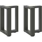 vidaXL Salontafelpoten 2 st T-vormig 38x25x(42-43) cm staal antraciet