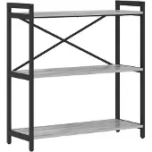 vidaXL Boekenplank 80 x 30 x 85 cm Bewerkt hout Grijs sonoma
