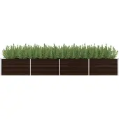 DKD Home Decor Bedframe met hoofdeinde, wit, 140x190 cm, kunstleer
