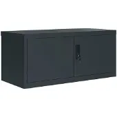 vidaXL Archiefkast 90x40x220 cm staal antracietkleurig