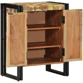 vidaXL Schoenenkast Multikleur 56 x 35 x 70 cm Massief gerecycled hout