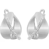 Orphelia 'Idia' Vrouwen 925 Sterling Zilveren Oorbellen - Zilver ZO-7086