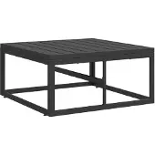 vidaXL Buiten Meubilair Zwart 70 x 70 x 32 cm Metaal