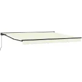 vidaXL Zonnescherm Frame Crèmekleurig 400 × 300 cm