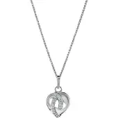 Orphelia 'Amore' Dames 925 Sterling Zilver Hangertje met Ketting - Zilver ZH-7577