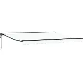 vidaXL Zonnescherm Frame Wit 400 × 300 cm Polyester met PU-coating