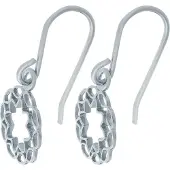 Orphelia 'Jasmine' Dames 925 Sterling Zilveren Dangle Oorbellen - Zilver ZO-7076