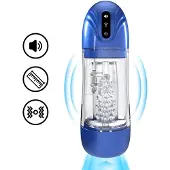Shots - pumped - SonicPull Zuig- en vibrerende masturbator pomp - Blauw