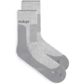 Icebreaker Sok Men Merino Hike+ Medium Crew Blizzard Heather/Alloy-Schoenmaat 44,5 - 46,5