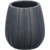 Wenko tandenborstelhouder Cantaloup 10 cm polyresin antraciet