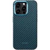Pitaka MagEZ 4 MagSafe iPhone 15 Pro Max Hoesje 1500D Blauw