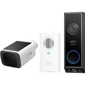 Eufy security E340 2K Draadloze Video Deurbel Inclusief Chime + security SoloCam S220 - Bundelvoordeel