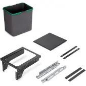 Emuca Automatische Zijlader Prullenbak 35l