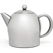 Bredemeijer - Theepot dubbelwandig theepot Minuet Santhee - 1 liter - RVS - Mat