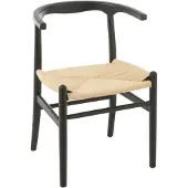 J-Line Chair Toon Beech Wood/Rope Black