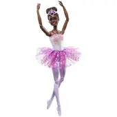Barbie Dreamtopia - Barbiepop - Brunette ballerina met twinkelende lichten